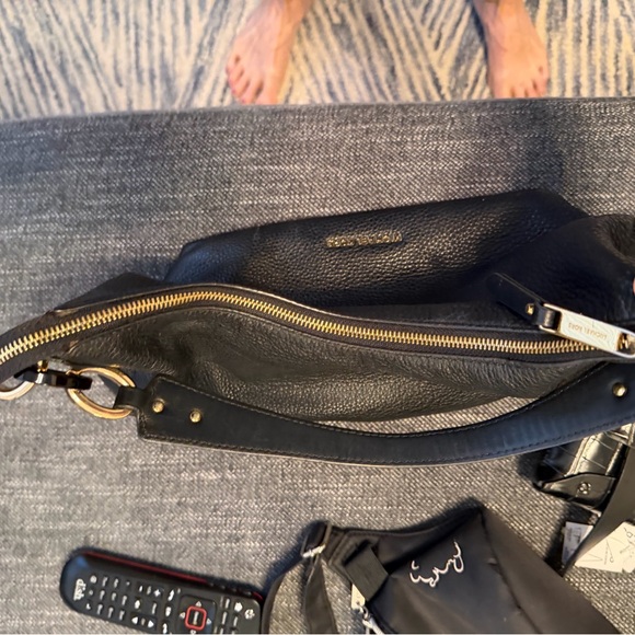 michael kors handbag hobo Black Pebbled Leather - Picture 11 of 15